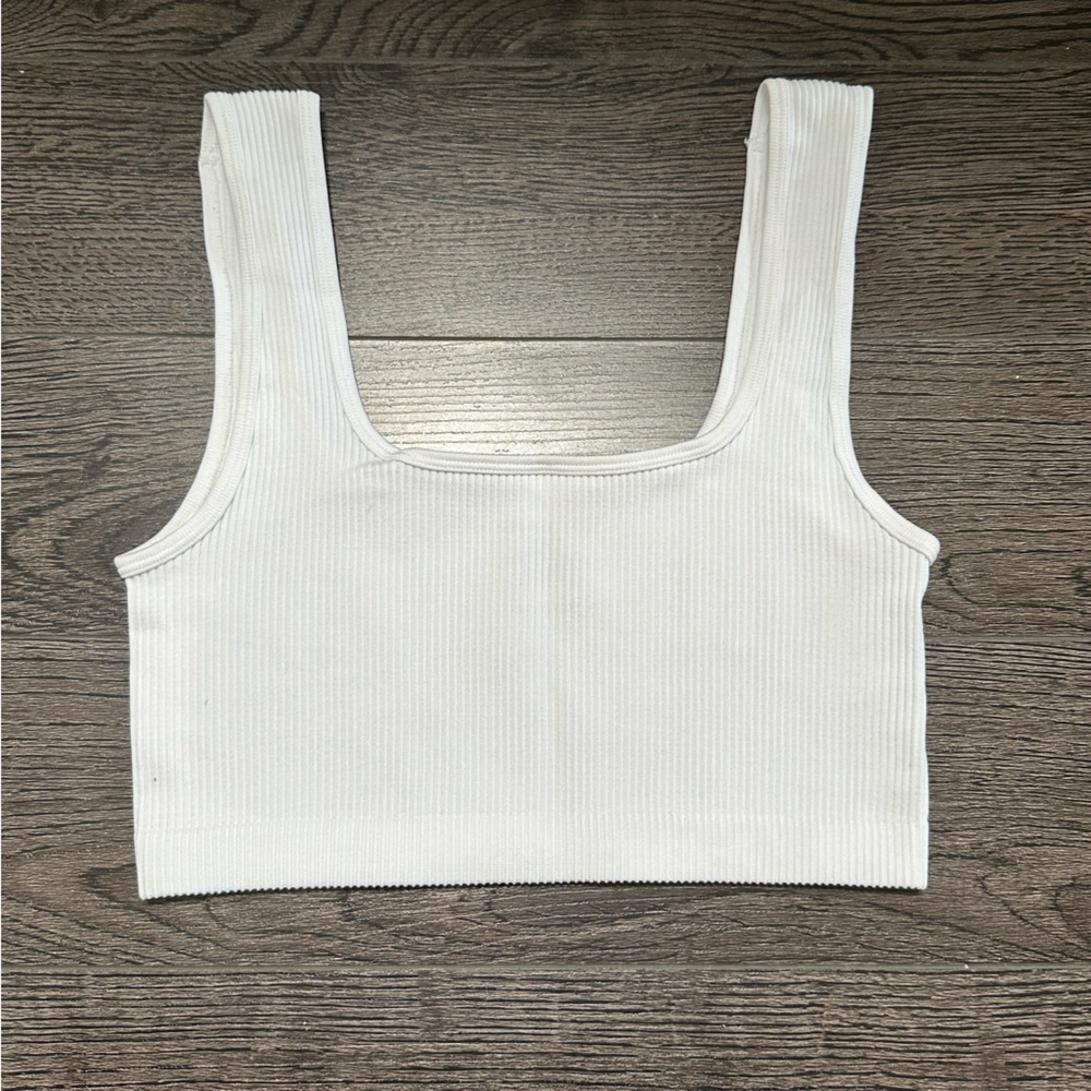 Dynamite White Crop Top